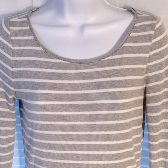 White House Black Market Long Sleeve Striped Tunic/Dress Sz S - Picture 3 of 12
